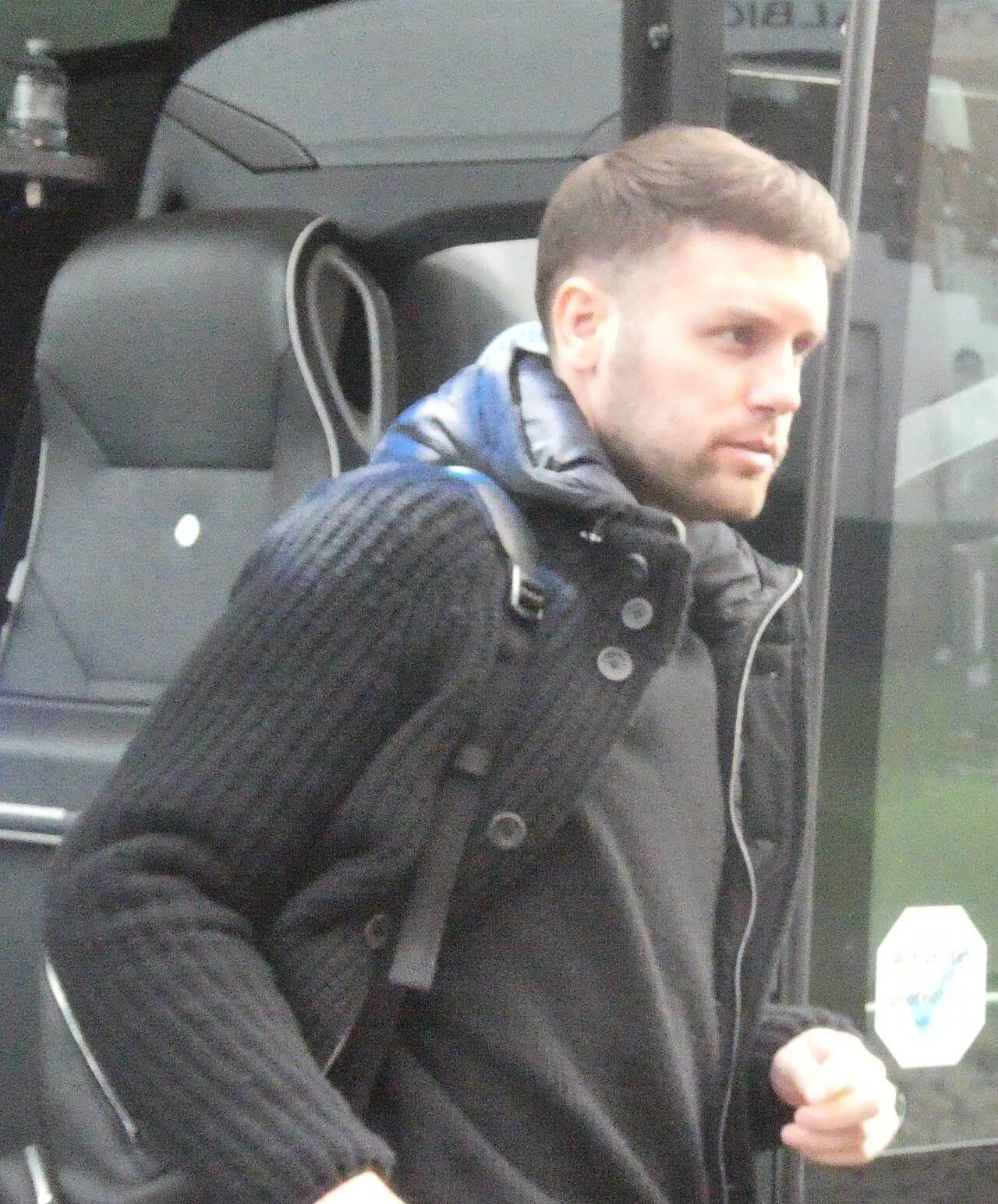 Fabian Hürzeler arriving at Craven Cottage prior to the match between Fulham and Brighton and Hove Albion.