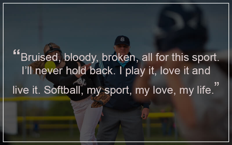 For girls quotes softball 63 Softball