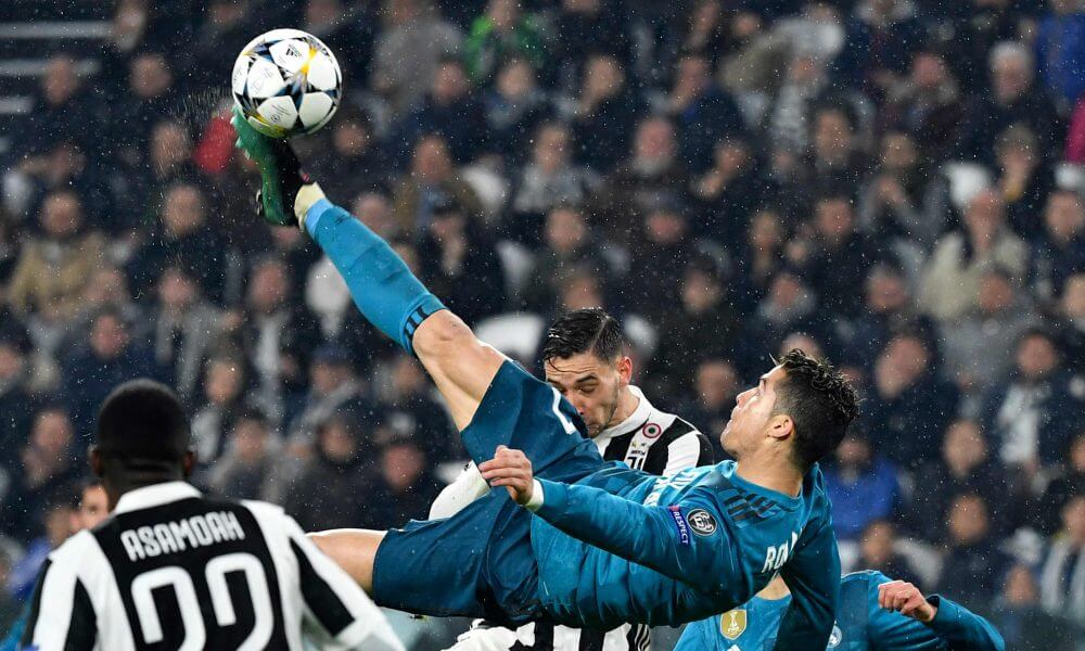 ronaldo flip kick