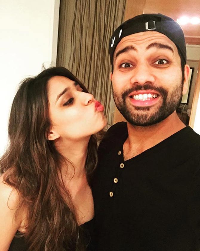 Rohit Sharma and Ritika Sajdeh images