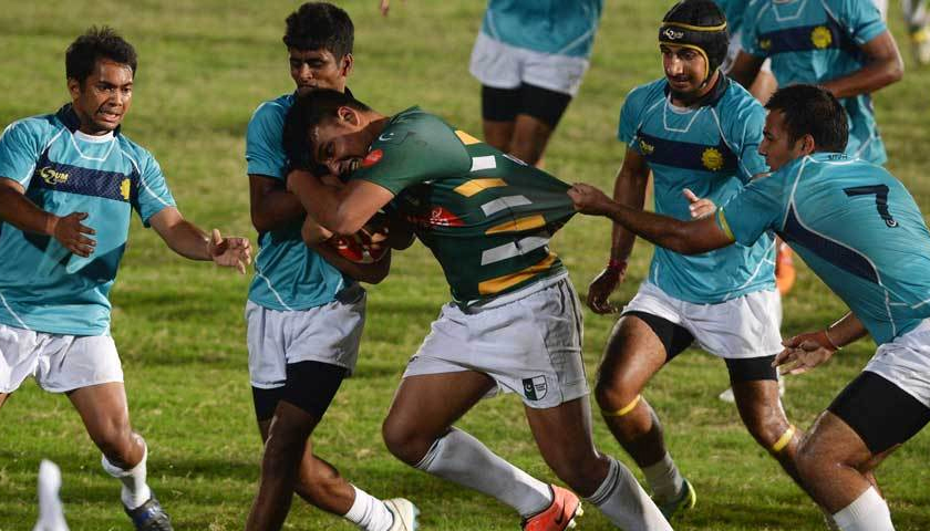 Indian Rugby Team against Pakistan