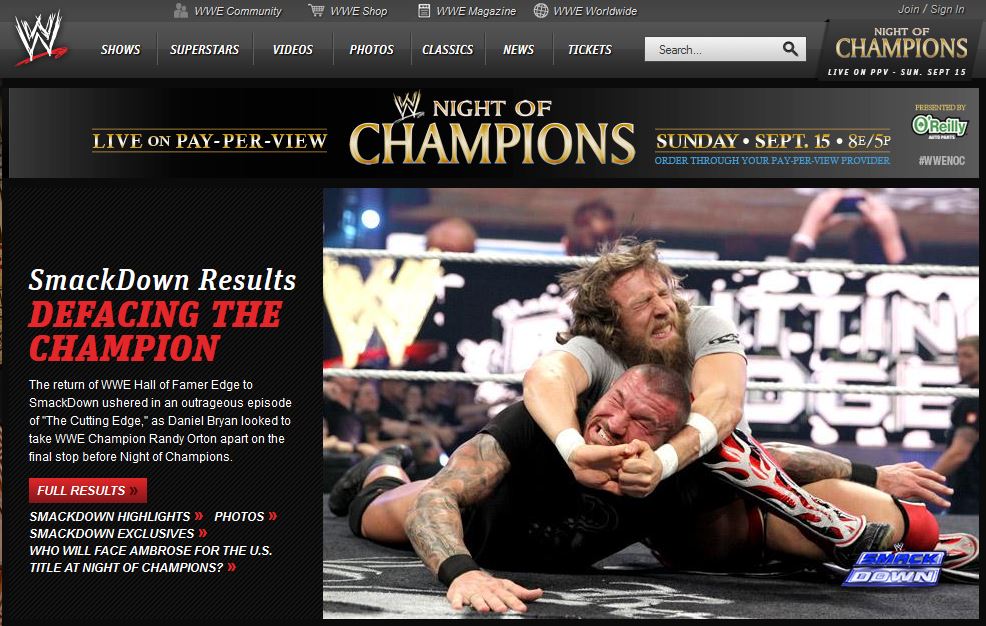 WWE Sites