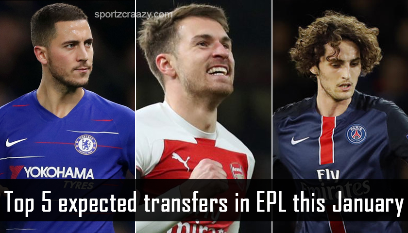 Top 5 Expected Tansfers in EPL This January