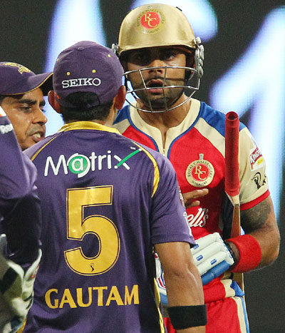 Virat Kohli and Gautam Gambhir fight