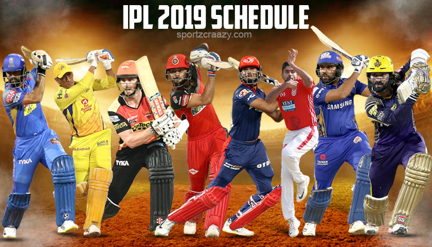 IPL 2019 Schedule