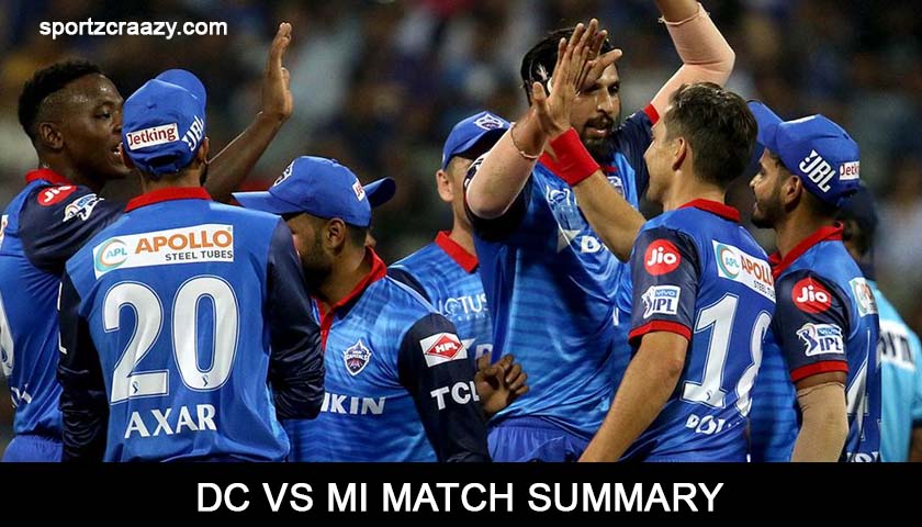 DC Vs MI Match Summary