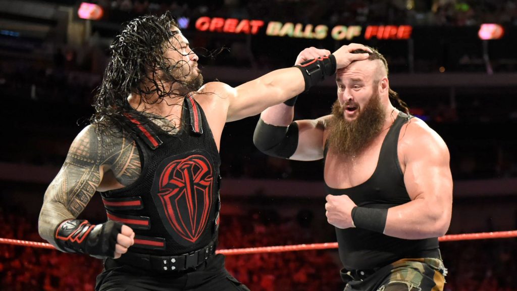 braun strowman fighting in wwe