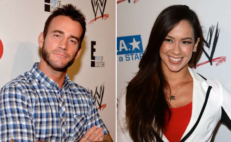 CM Punk with his wife