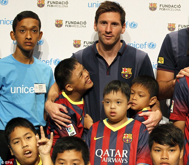 messi unicef