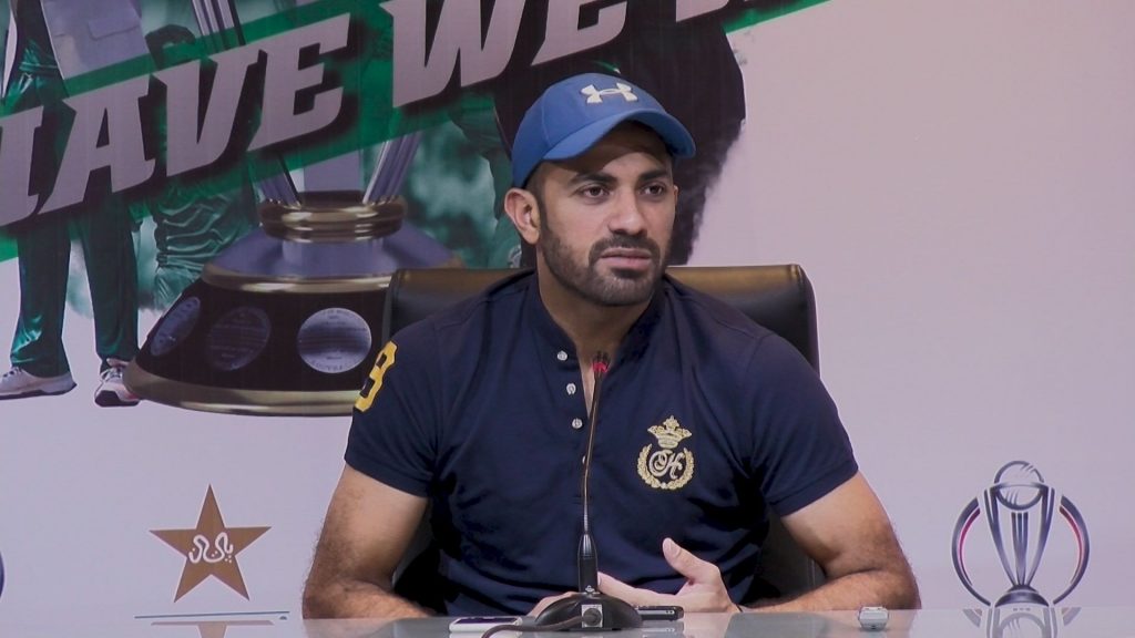 Wahab Riaz press confrence