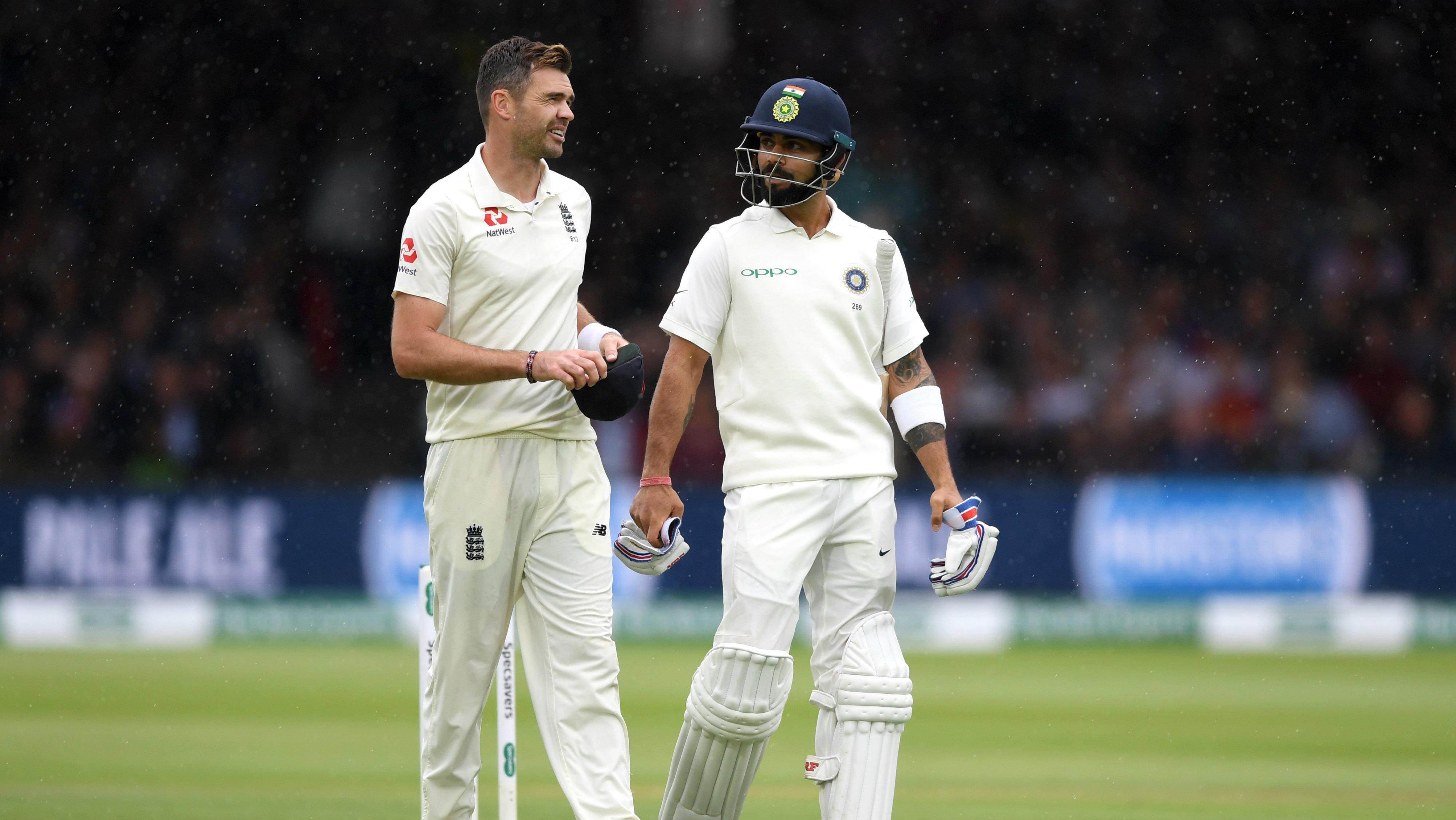 Virat Kohli and James Anderson Photo