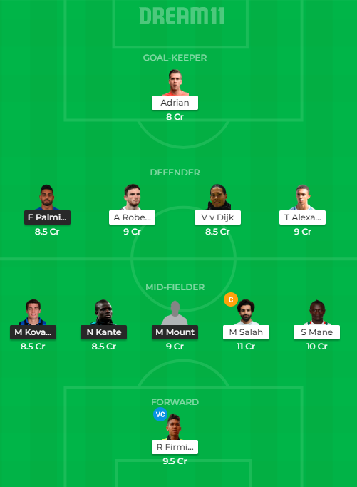 CHE vs LIV Dream11