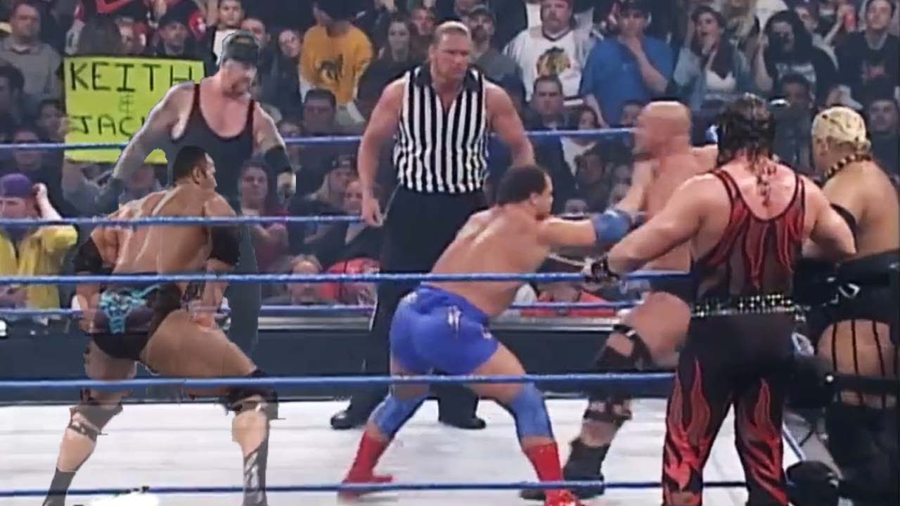 Undertaker vs Stone Cold vs Triple H vs Kurt Angle vs The Rock vs The Rikishi Photo