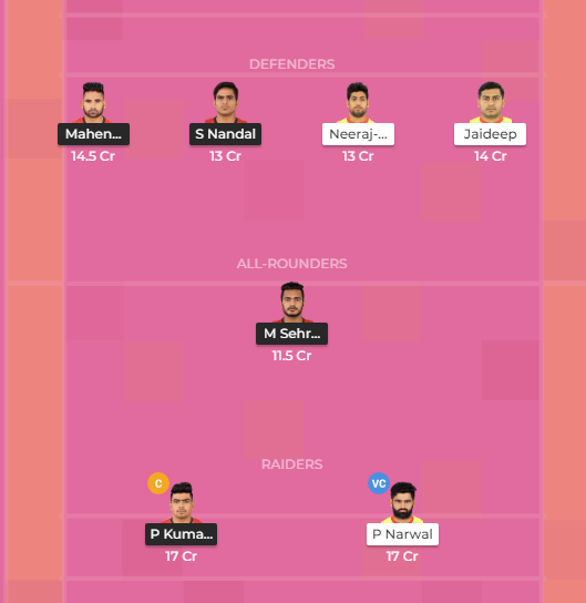 BLR vs PAT Dream11